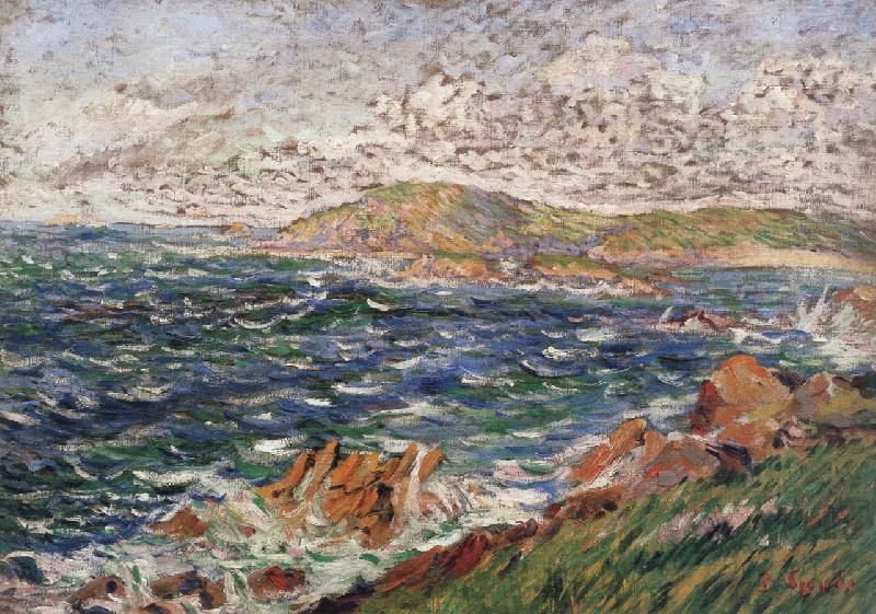 stiff northwest breeze, Paul Signac